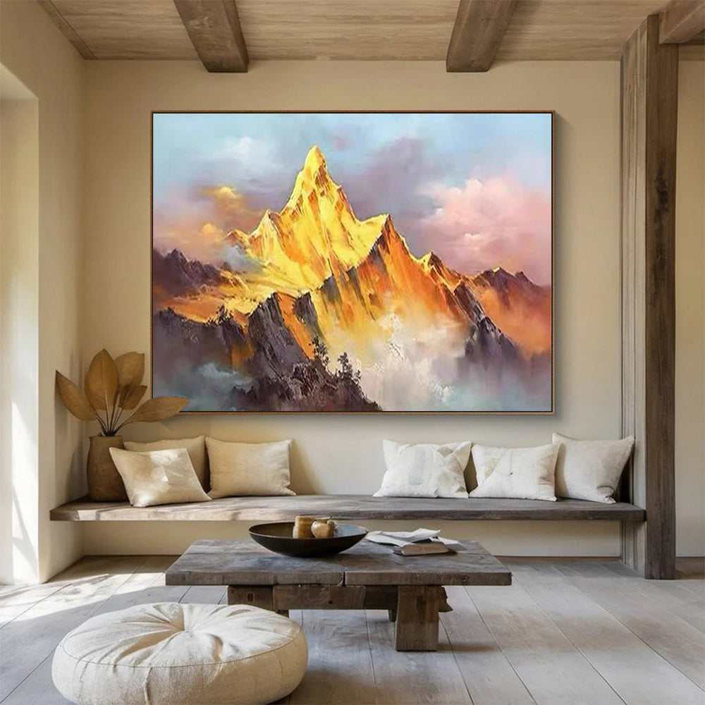 mountain sunset dramatic glow design 6